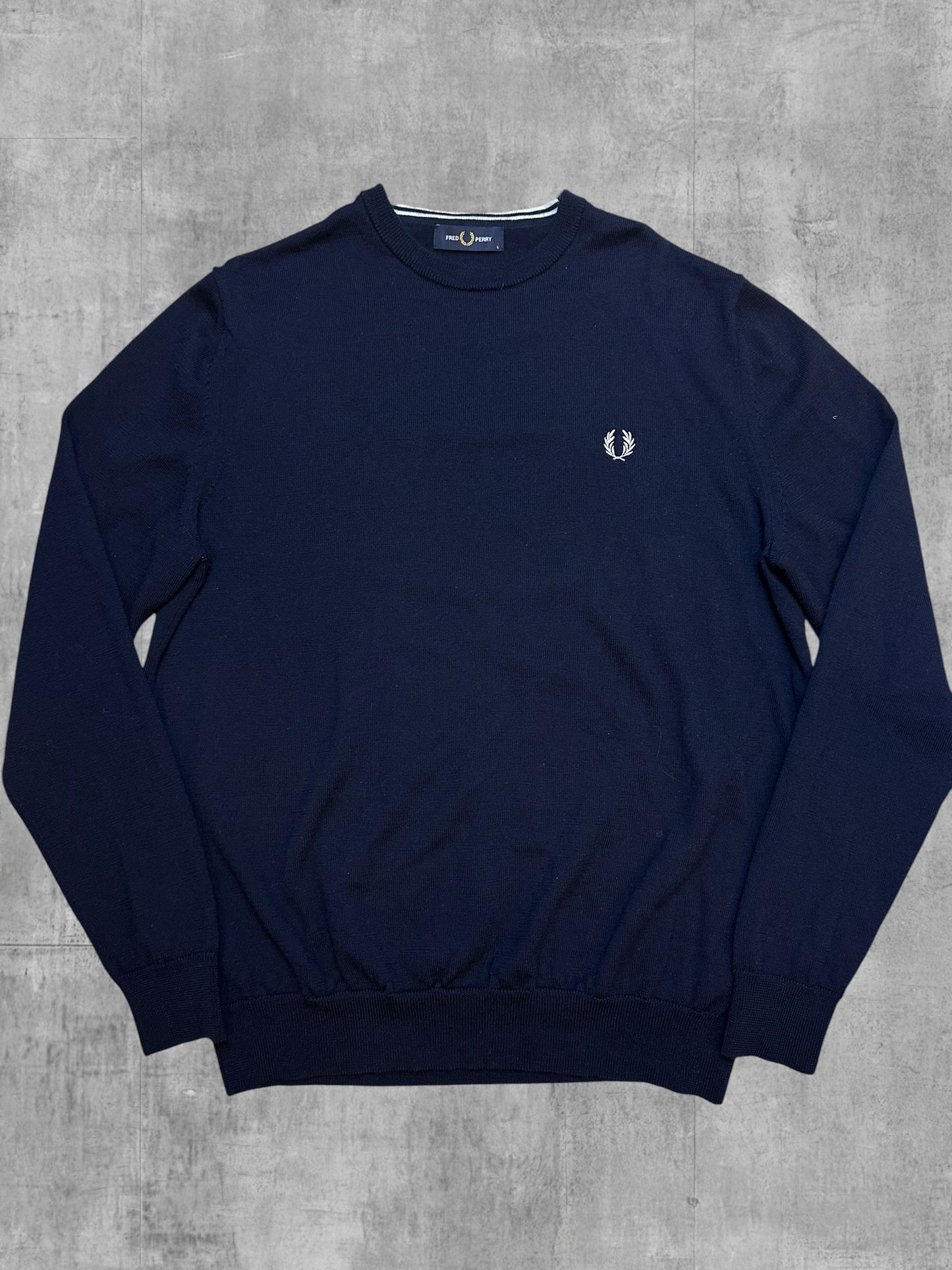 Fred Perry Sweatshirt Navy Blau L