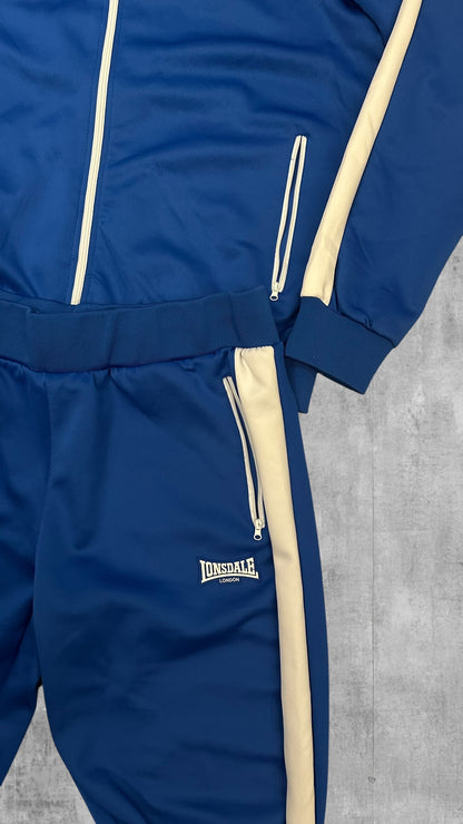Lonsdale London Trainingsanzug Trainingsjacke Jogginghose Blau Weiß XL