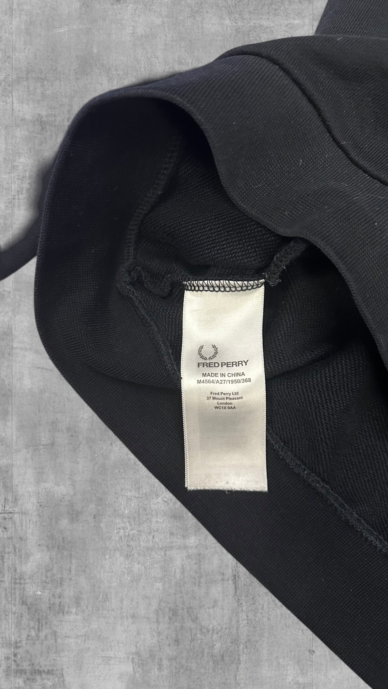 Fred Perry Half Zip Rollkragenpullover Weinrot Weiß Schwarzblau S
