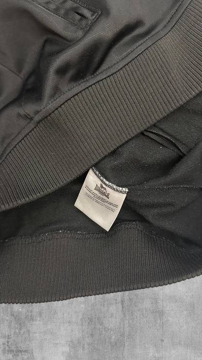 Lonsdale London Trainingsjacke Backprint Schwarz Weiß S