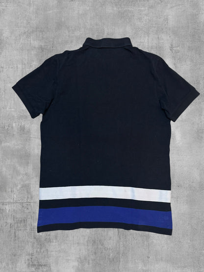 Fred Perry Polo Shirt Black Blue White M
