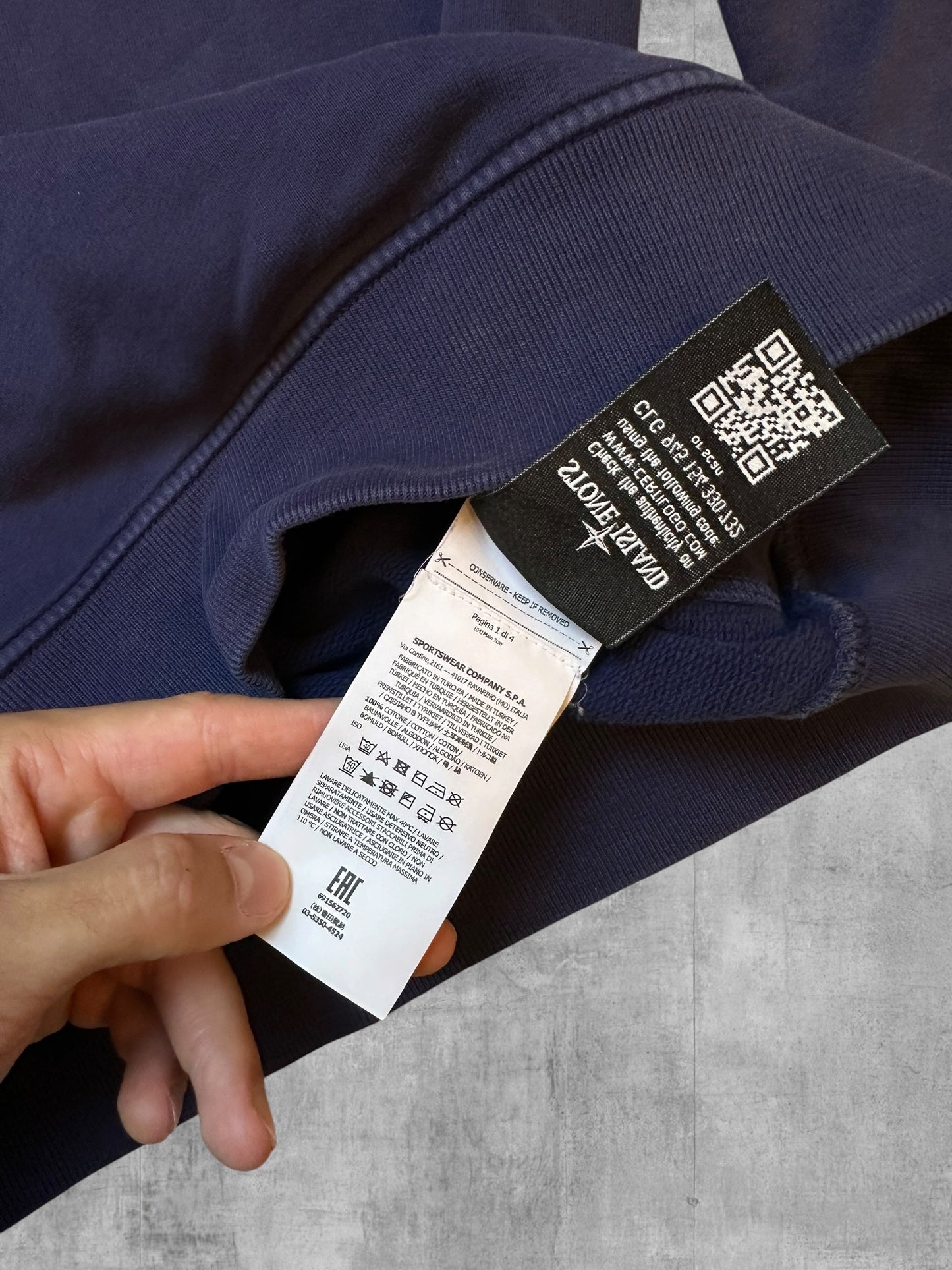 Stone Island Sweatshirt Navy Blau L