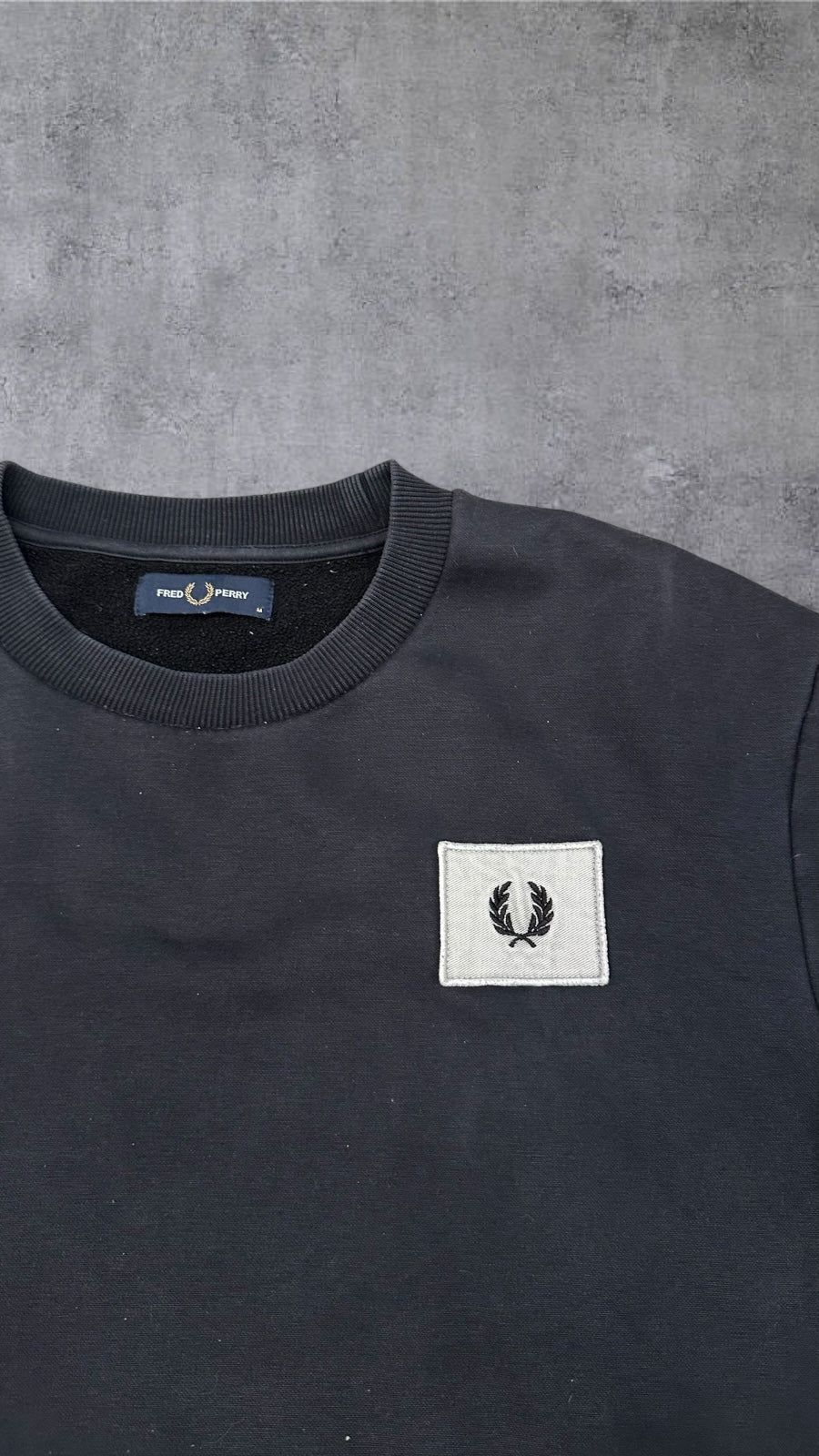 Fred Perry Sweatshirt Schwarz M