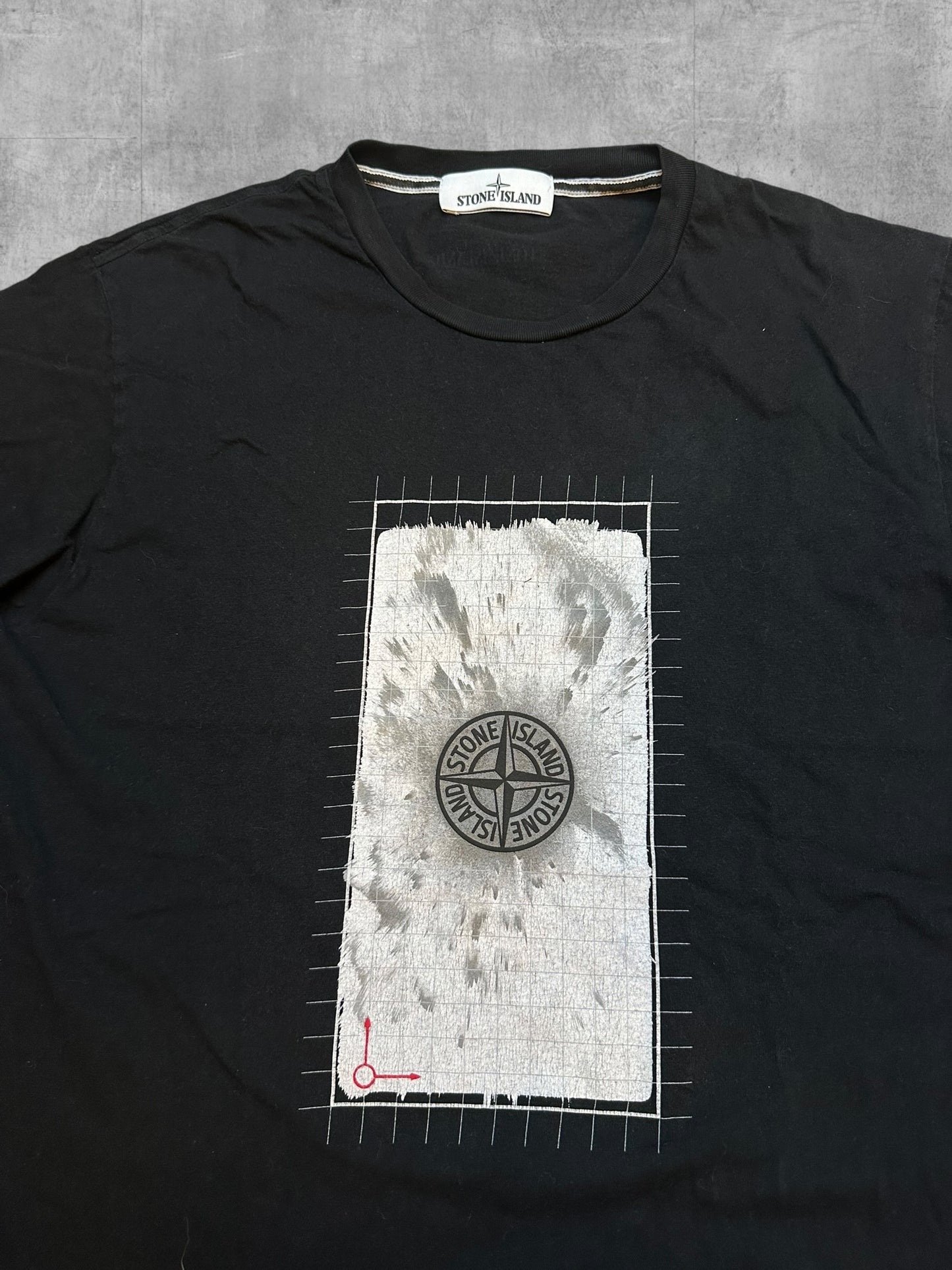 Stone Island T-Shirt Schwarz Weiß M