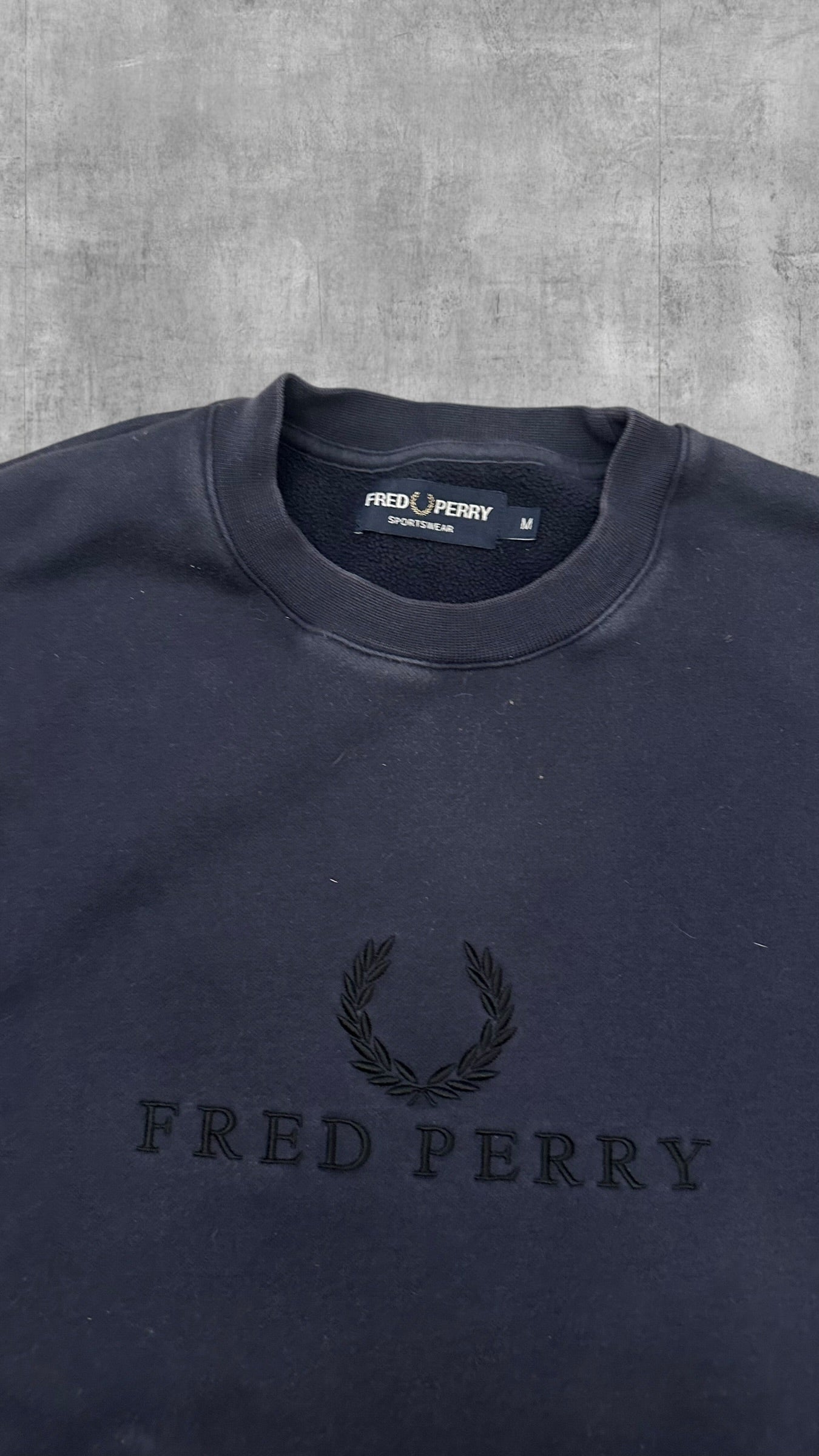 Fred Perry Sweatshirt Navy Blau M