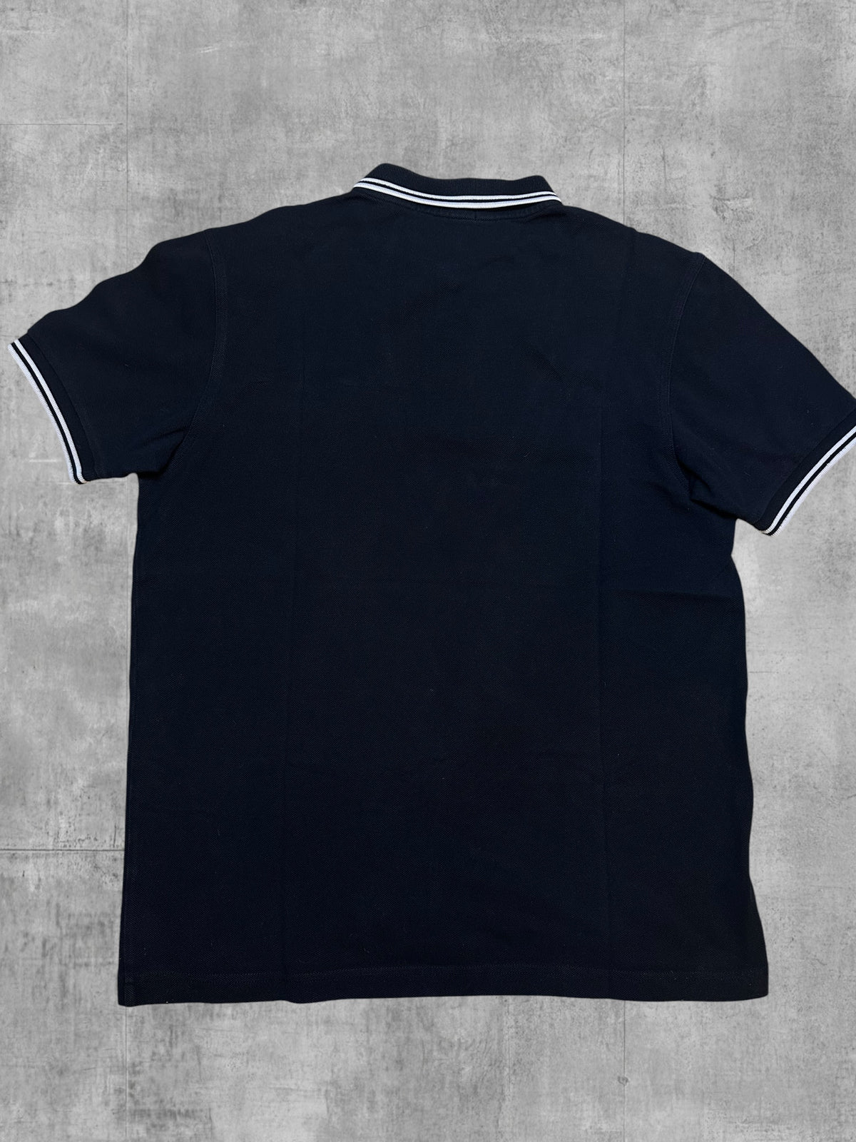 Fred Perry Polo Shirt Schwarz Weiß M