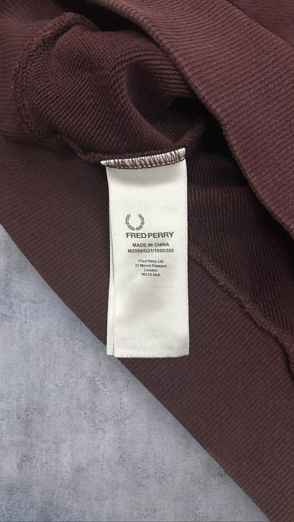 Fred Perry Sweatshirt Bordeaux Rot S