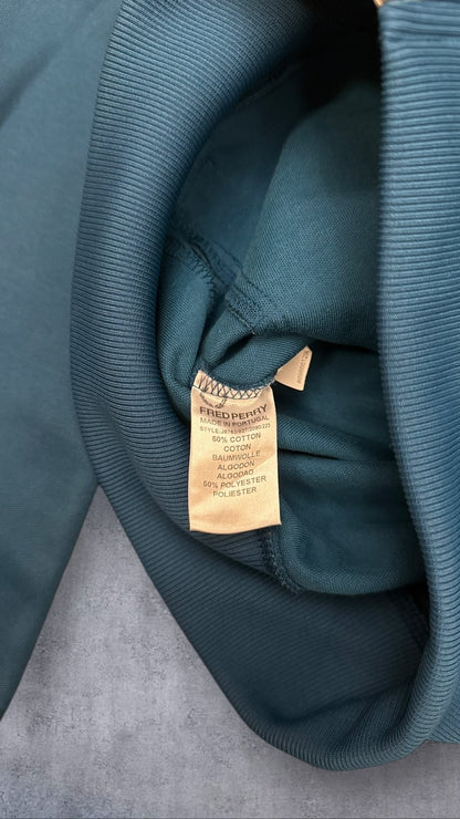 Fred Perry Trainingsjacke Taped Zip Jacke Türkis Damen XS