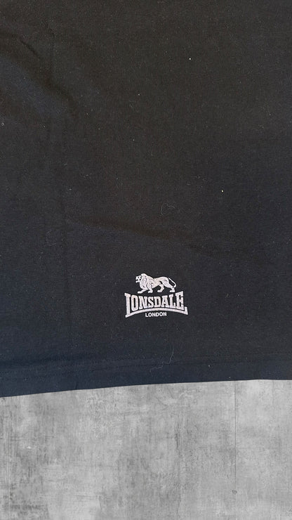 Lonsdale London Polo Shirt Schwarz M