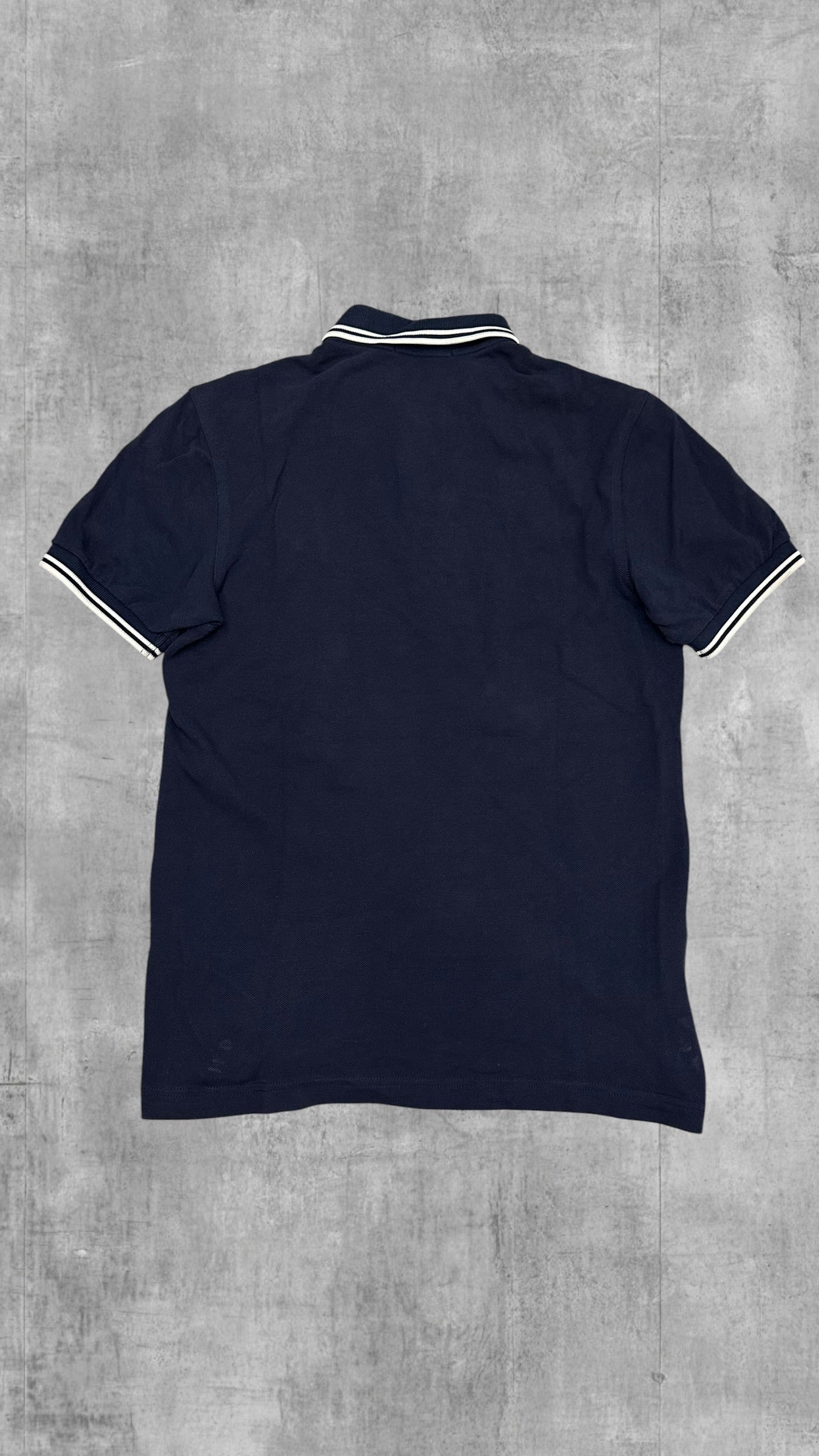Fred Perry Polo Shirt Schwarzblau Weiß XS