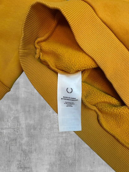 Fred Perry Sweatshirt Backprint Ocker S