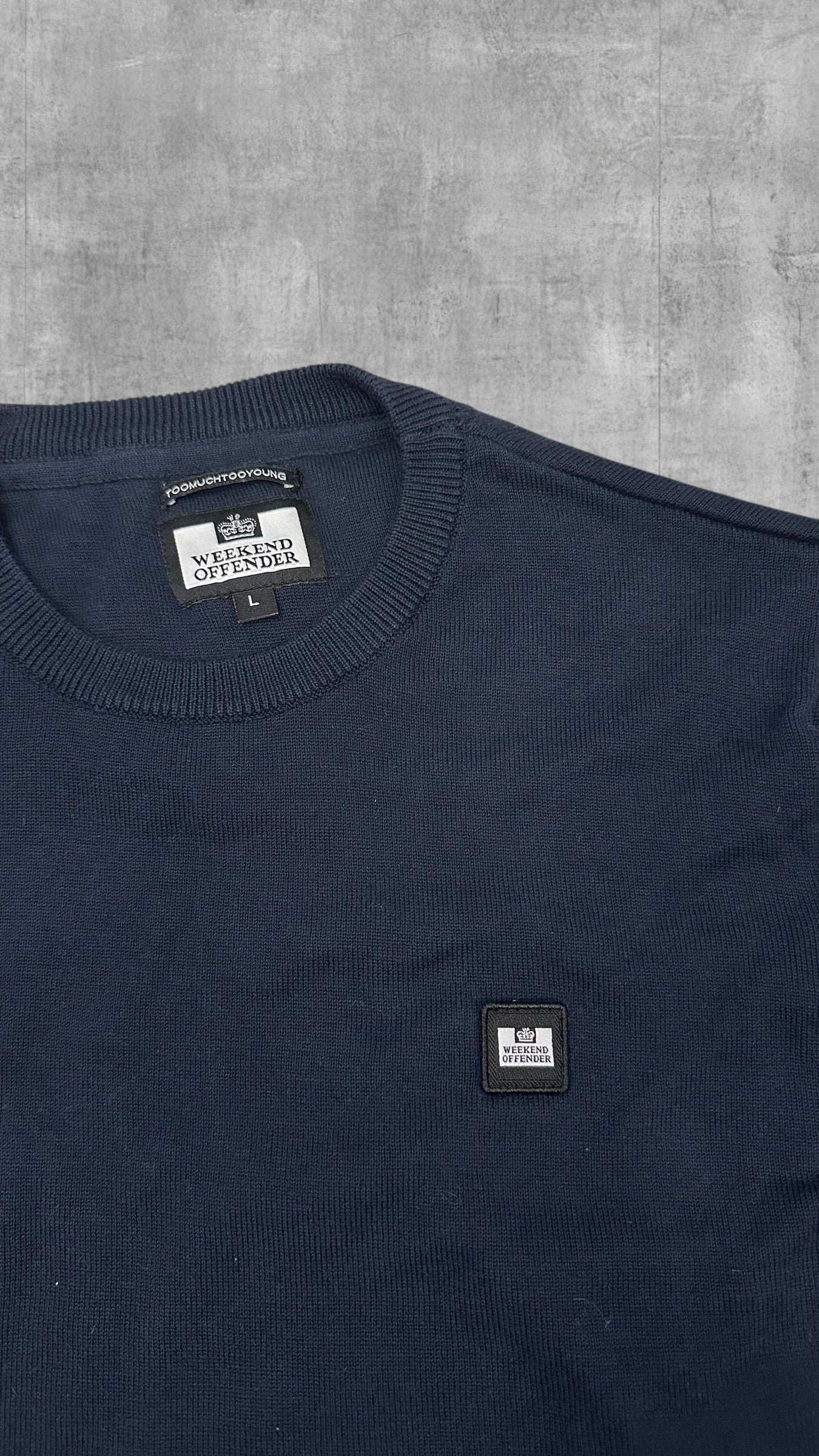 Weekend Offender Sweatshirt Schwarzblau S-M