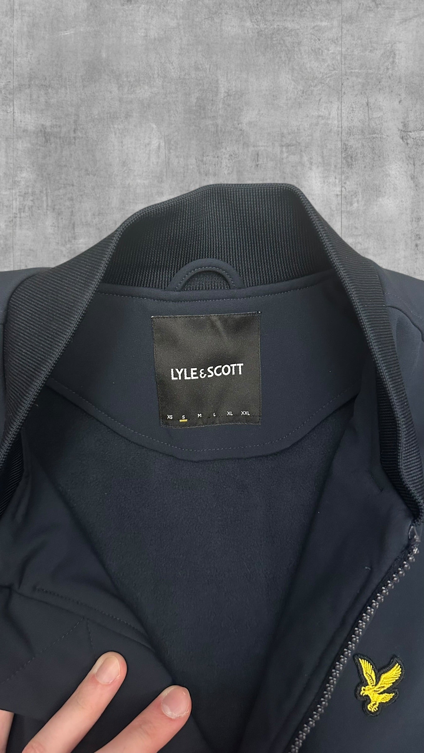 Lyle & Scott Softshelljacke Regenjacke Navy Blau S
