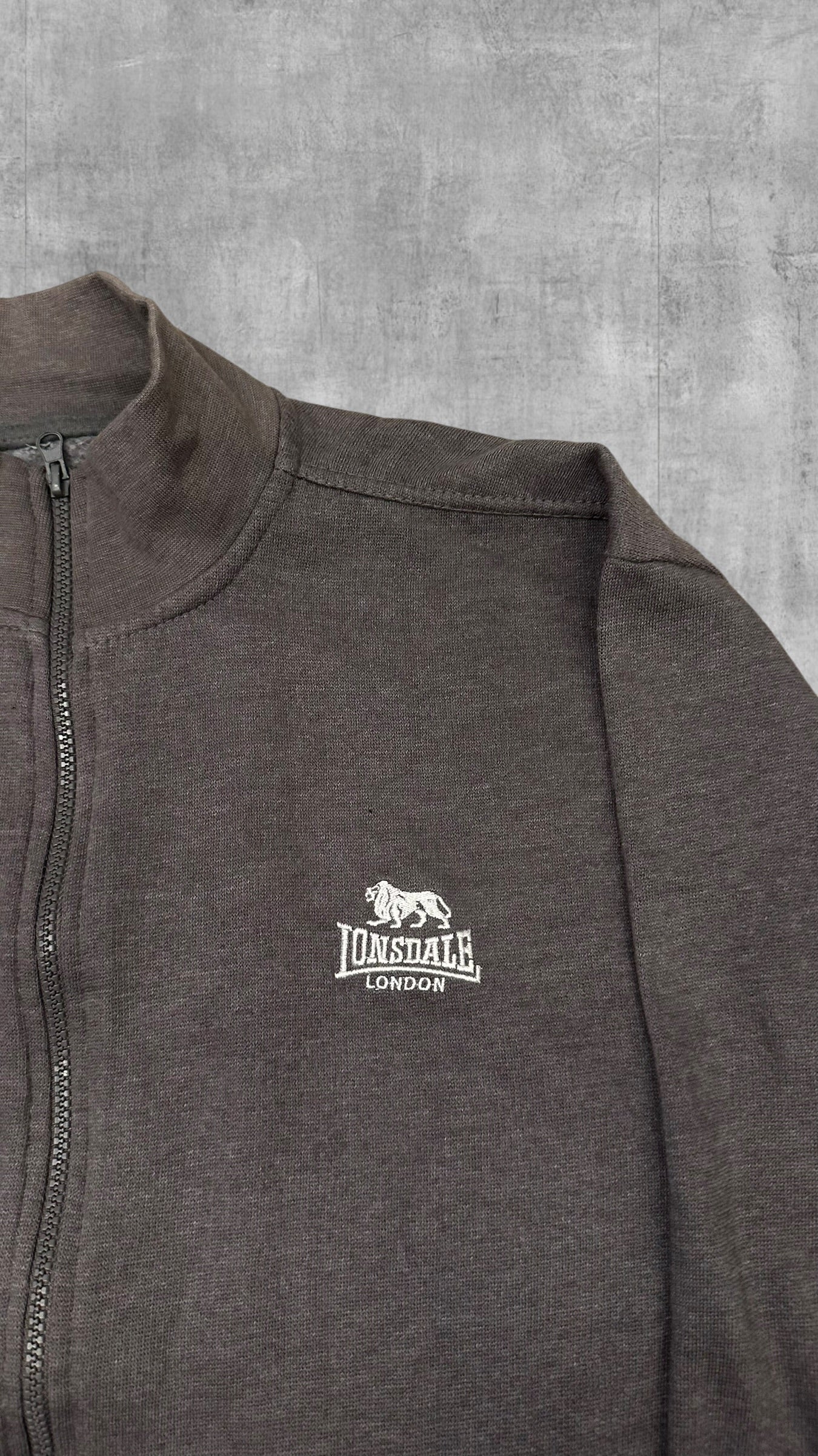 Lonsdale London Zip Pullover Grau XXL