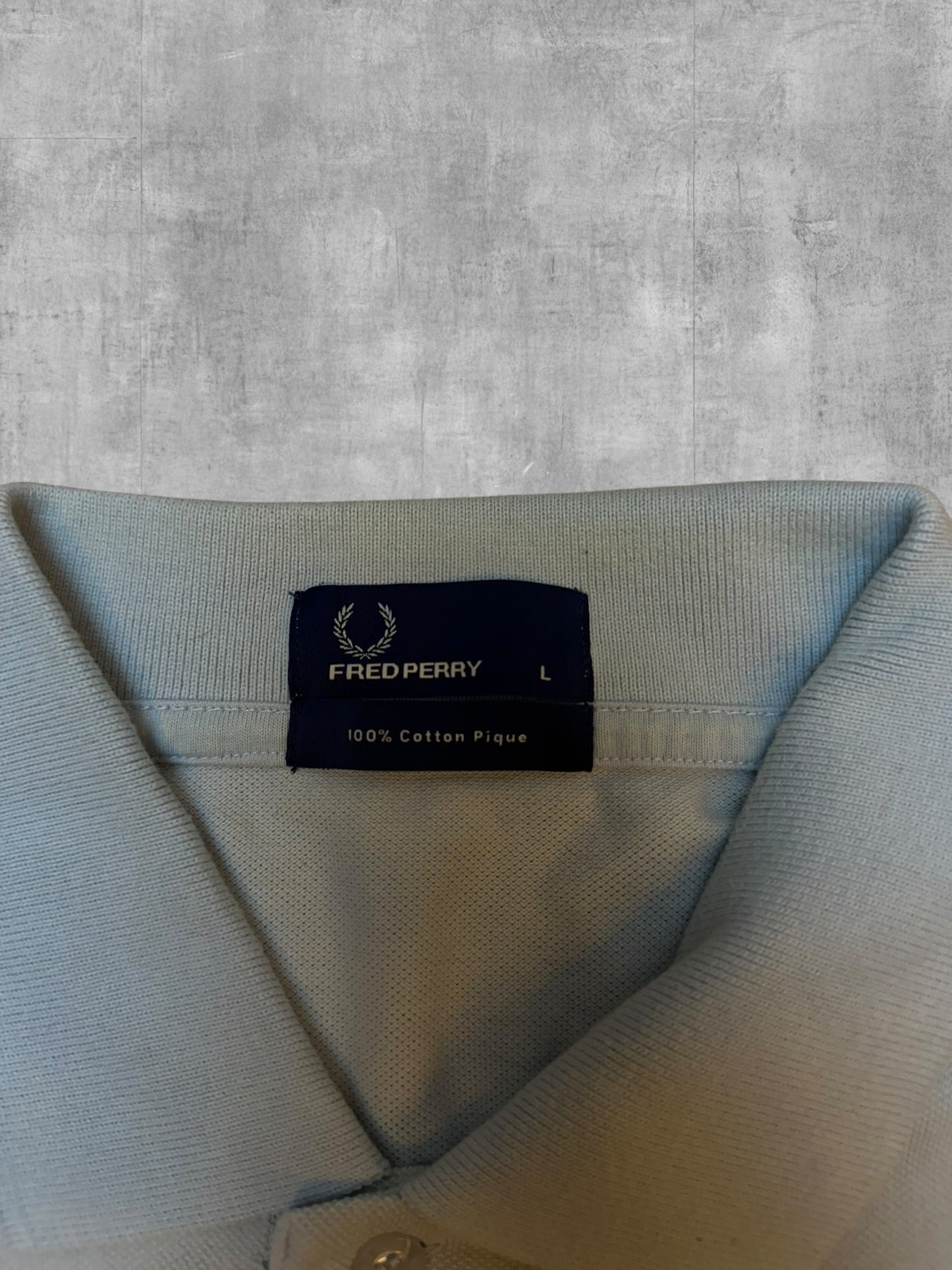 Fred Perry Polo Shirt Hellblau L