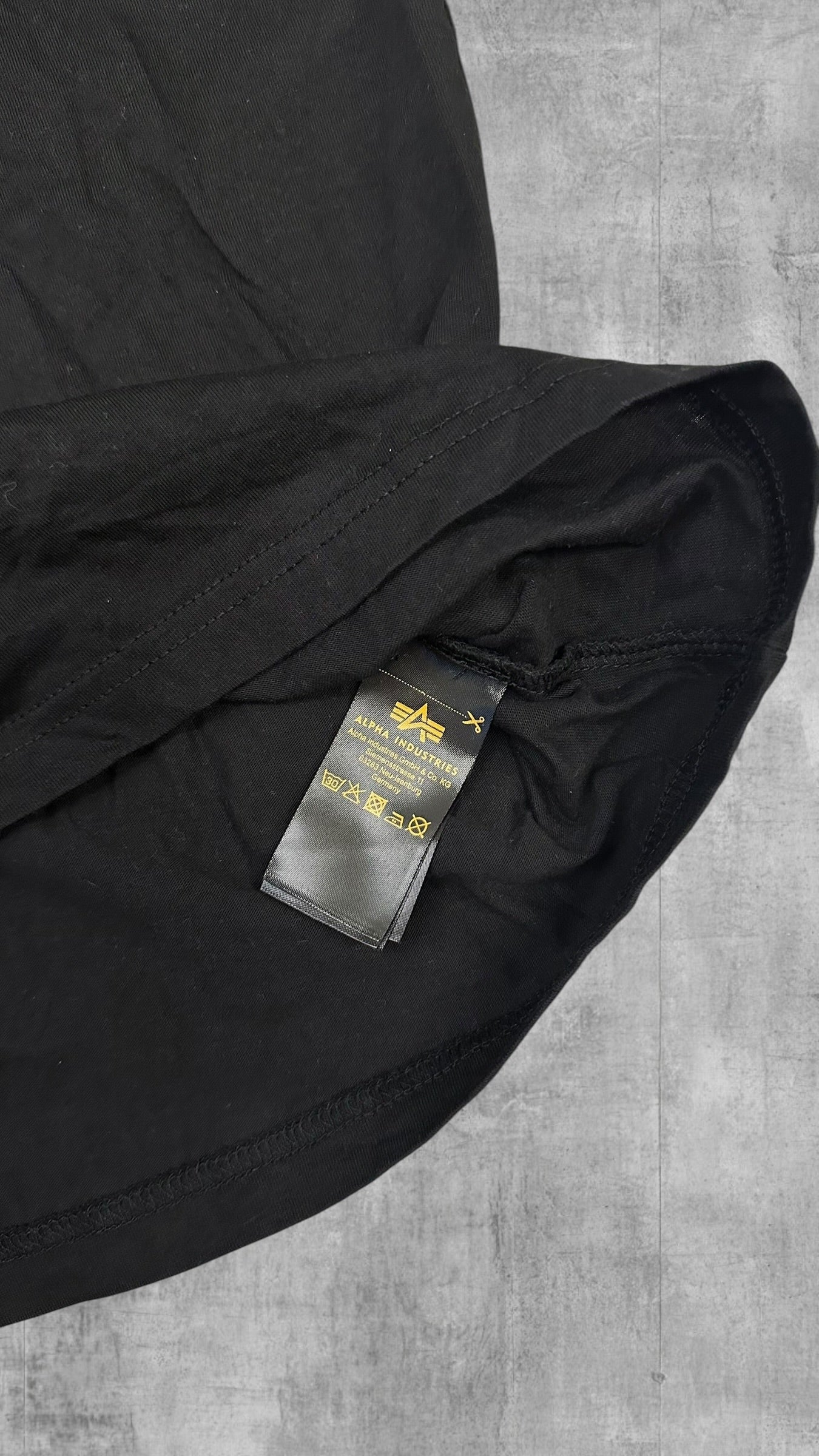 Alpha Industries T-Shirt Schwarz Backprint XXL