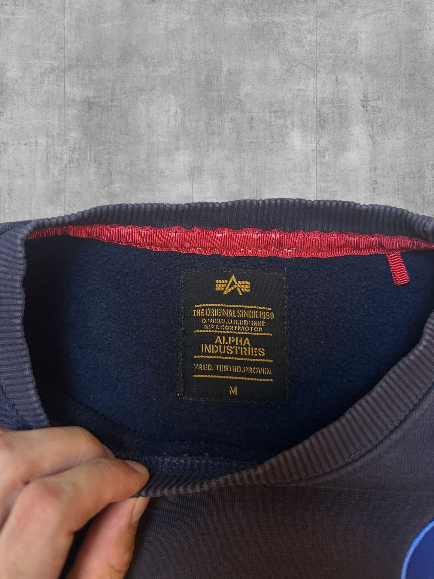 Alpha Industries Sweatshirt Schwarzblau M