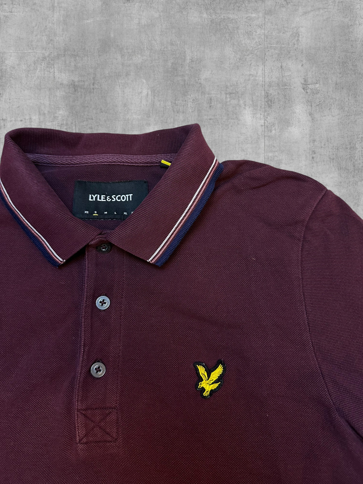 Lyle & Scott Polo Shirt Weinrot S
