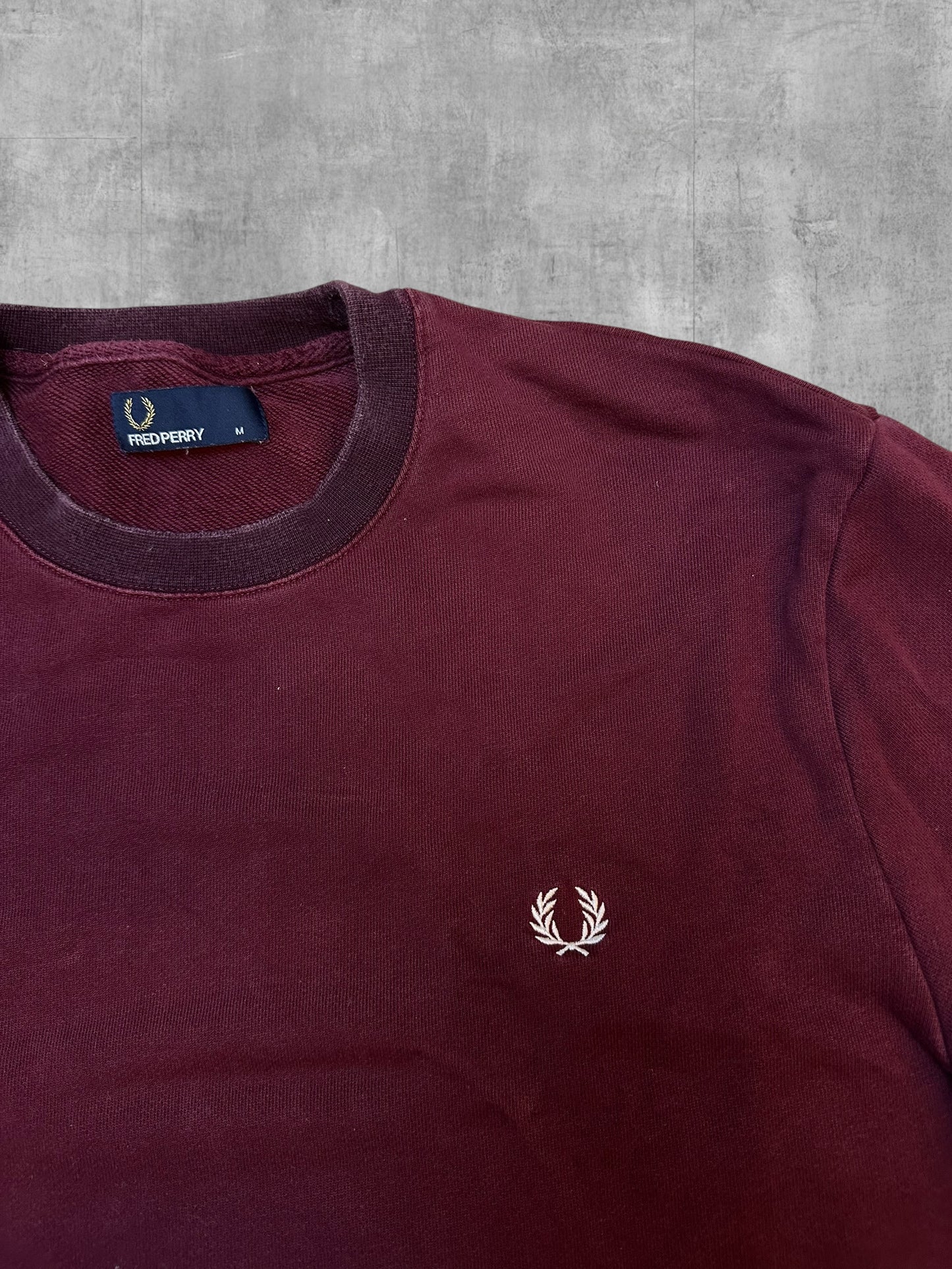 Fred Perry Sweatshirt Bordeaux Rot M