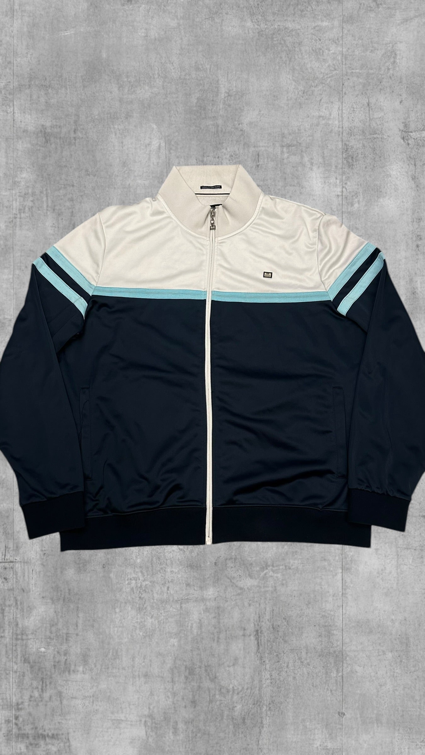Weekend Offender Trainingsjacke Weiß Navy Blau XXL