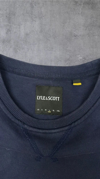 Lyle & Scott Sweatshirt Sweater Hoodie Pullover Navy Blau L 3