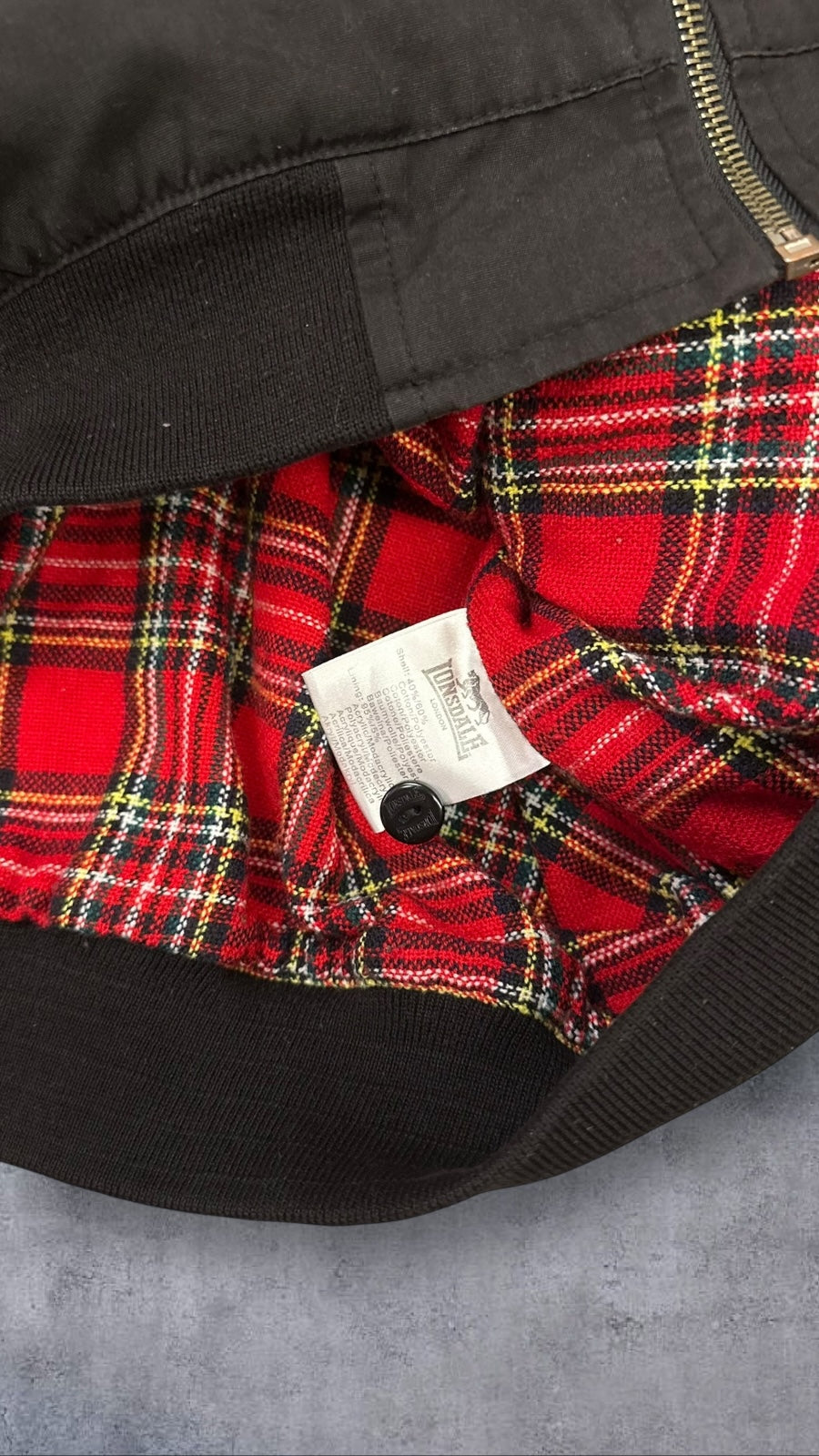 Londsdale London Bomberjacke Schwarz L