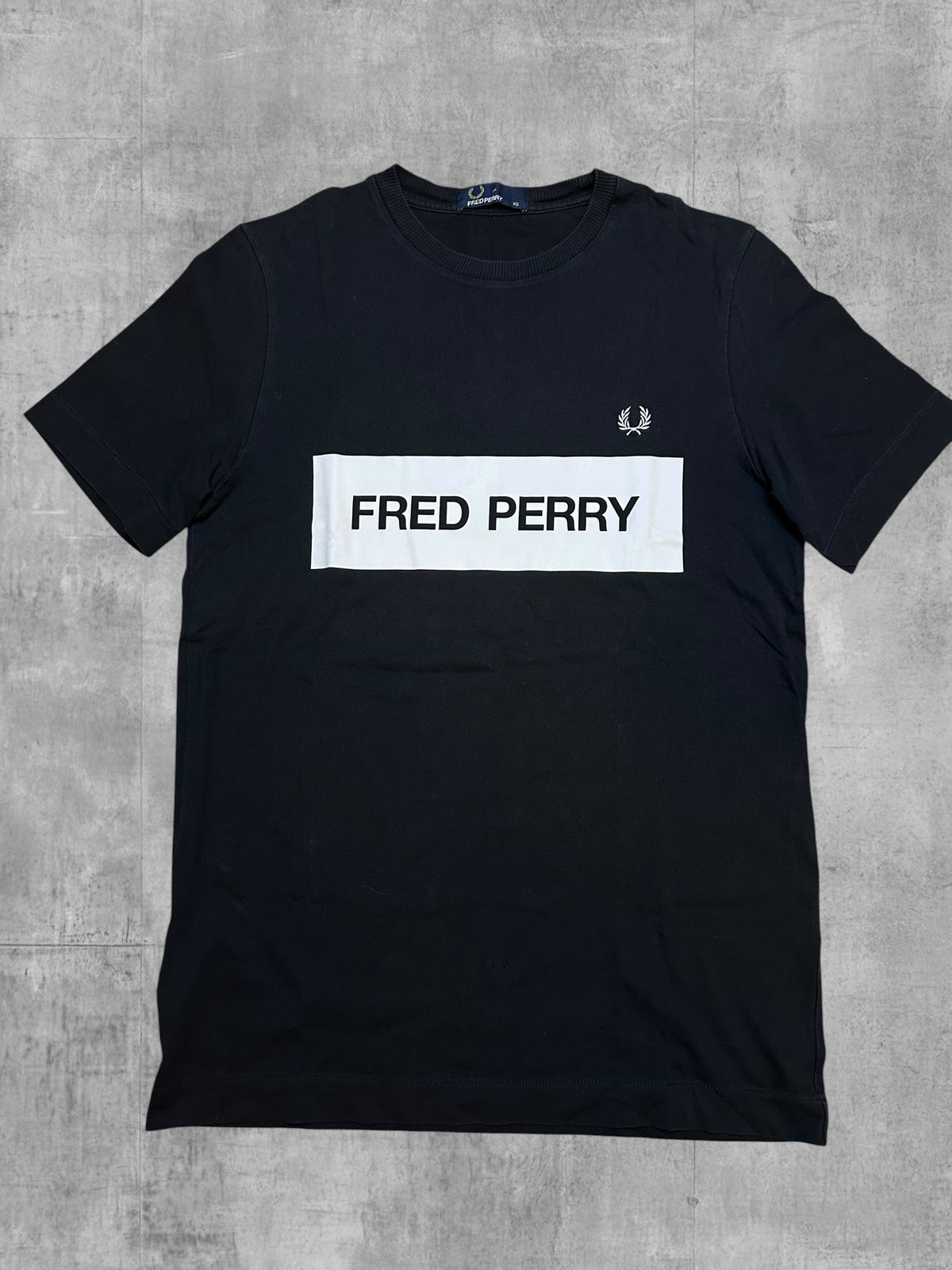 Fred Perry T-shirt Schwarz Weiß XS