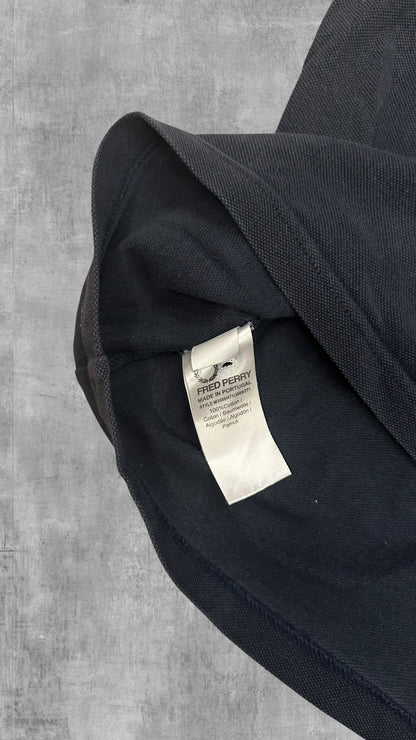 Fred Perry Polo Shirt Schwarz Rot Weiß M Slim Fit
