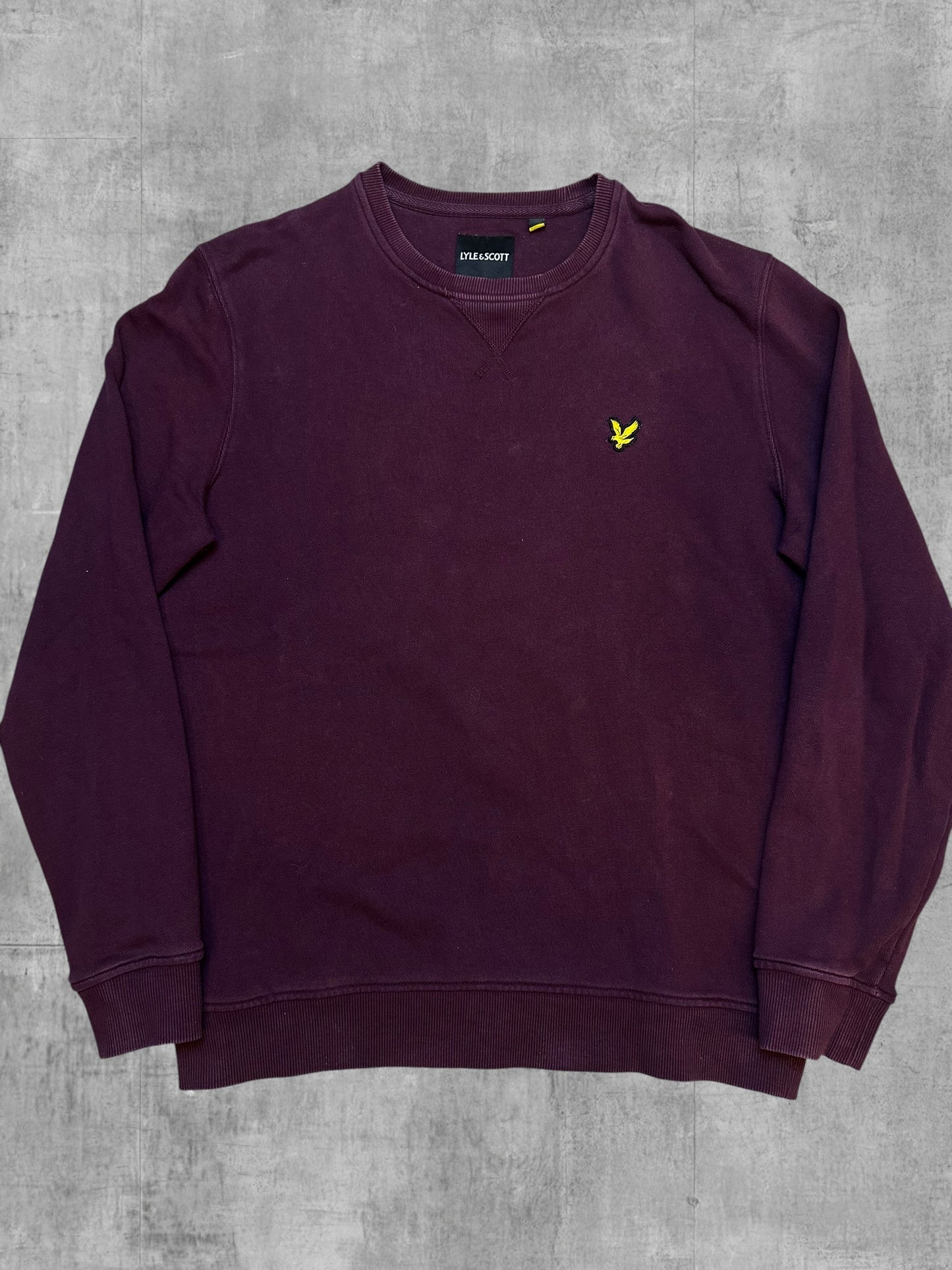 Lyle & Scott Sweatshirt Weinrot M