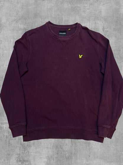 Lyle & Scott Sweatshirt Weinrot M