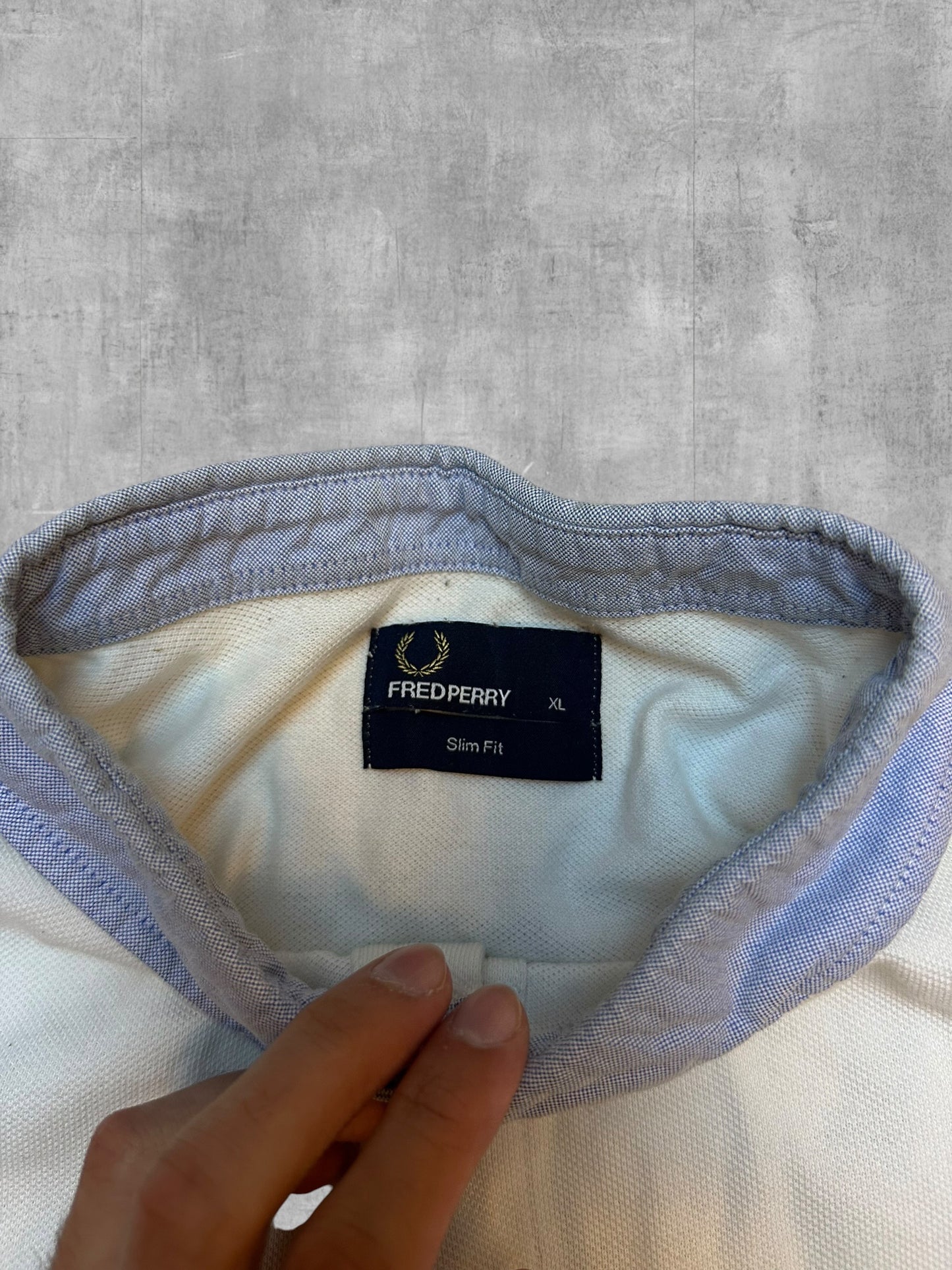 Fred Perry Polo Shirt Weiß XL