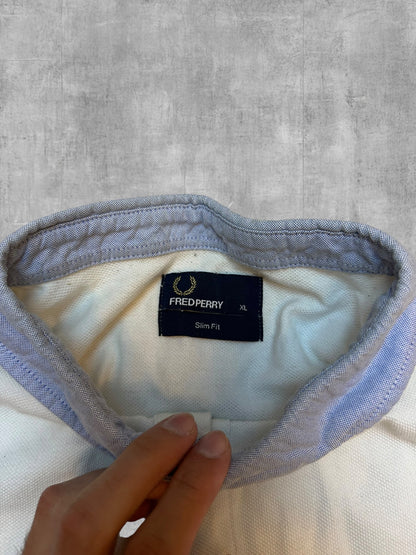 Fred Perry Polo Shirt Weiß XL