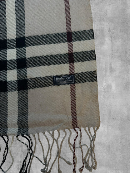 Burberry Schal Creme Weiß