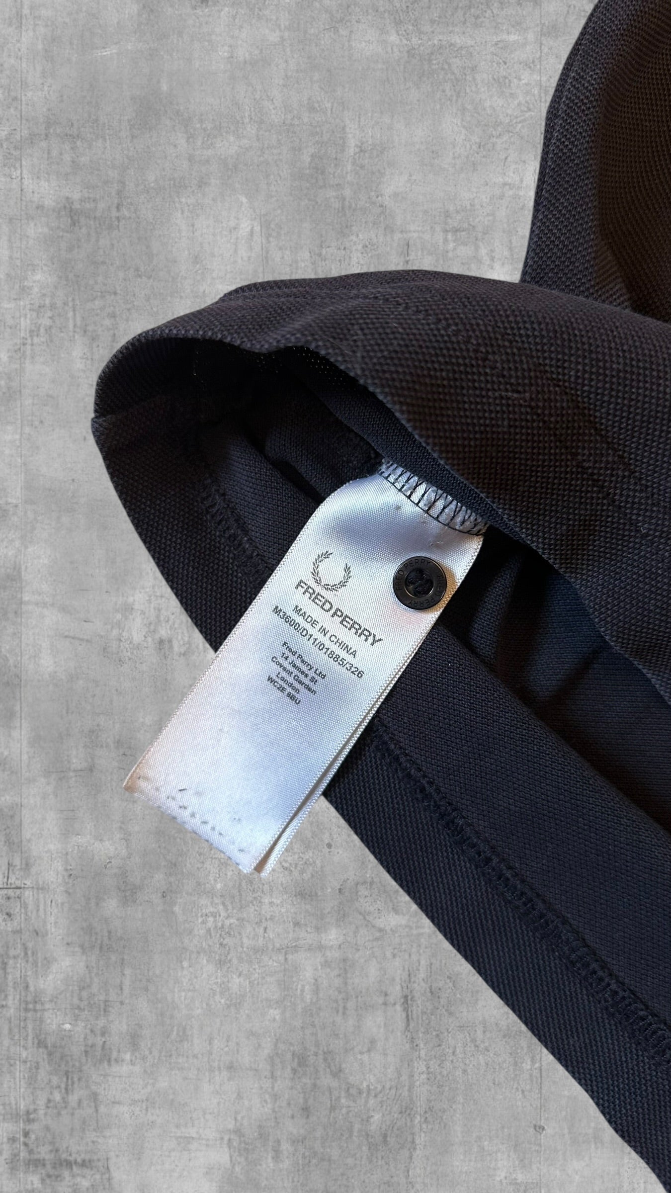 Fred Perry Polo Shirt Schwarz Orange M