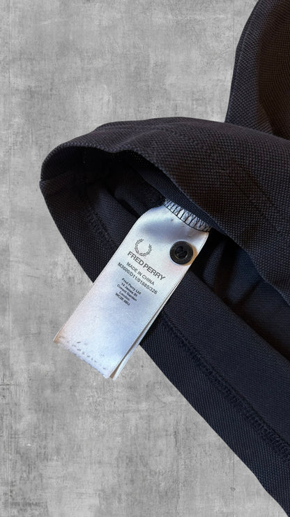 Fred Perry Polo Shirt Schwarz Orange M