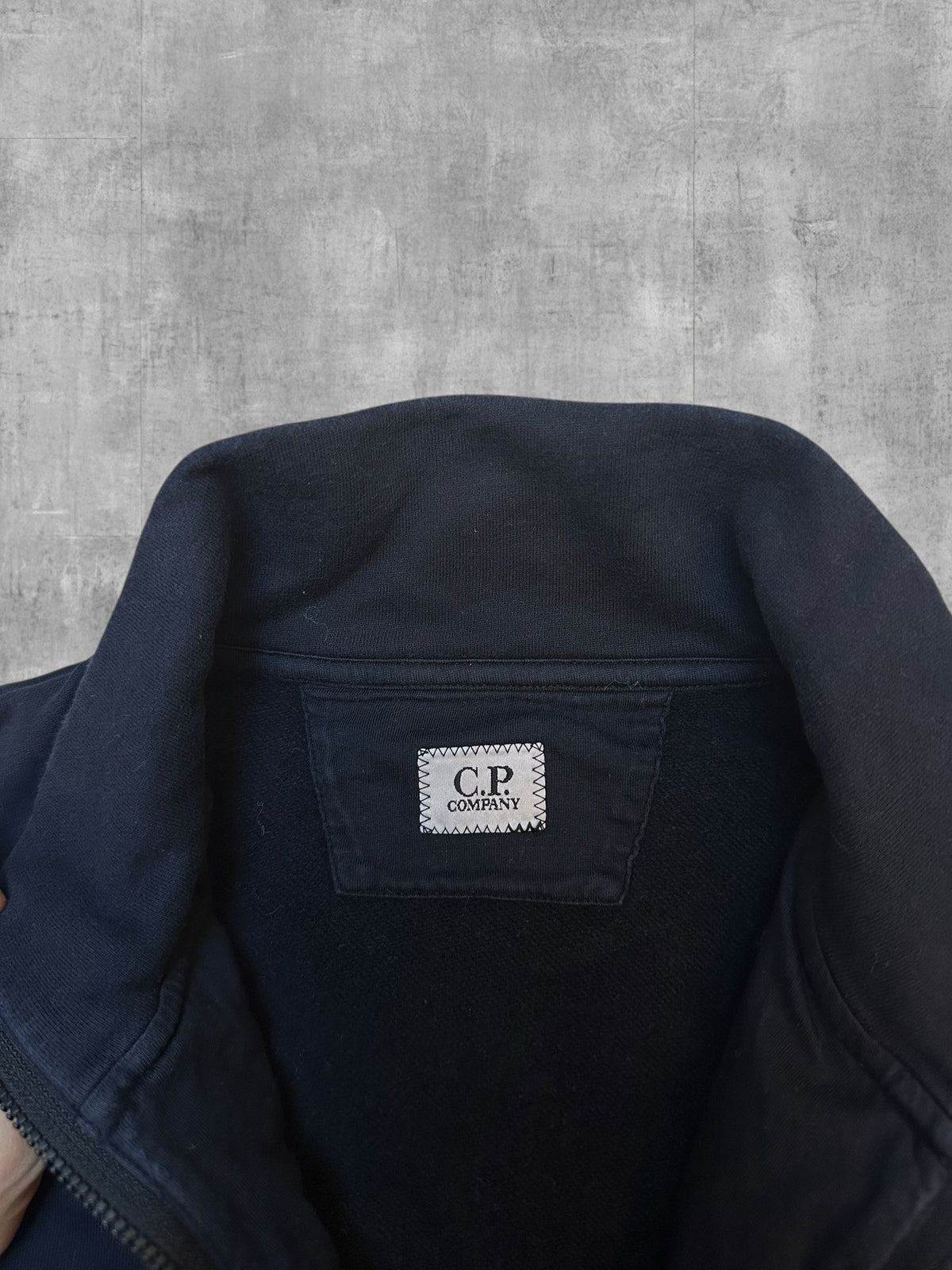 C.P. Company Quarter Zip Pullover Schwarz L