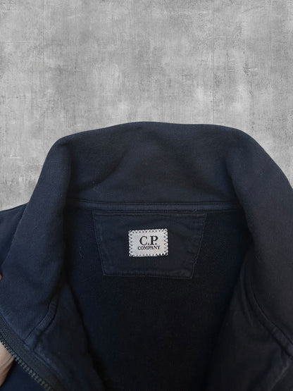 C.P. Company Quarter Zip Pullover Schwarz L