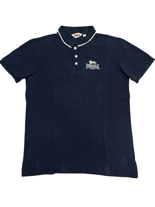 Lonsdale London Polo Shirt Schwarzblau Weiß M