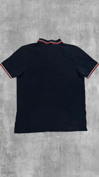 Fred Perry Polo Shirt Schwarz Rot Weiß L