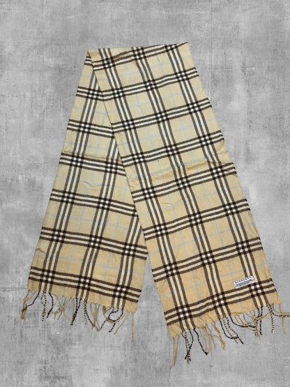Burberry Schal Creme Weiß