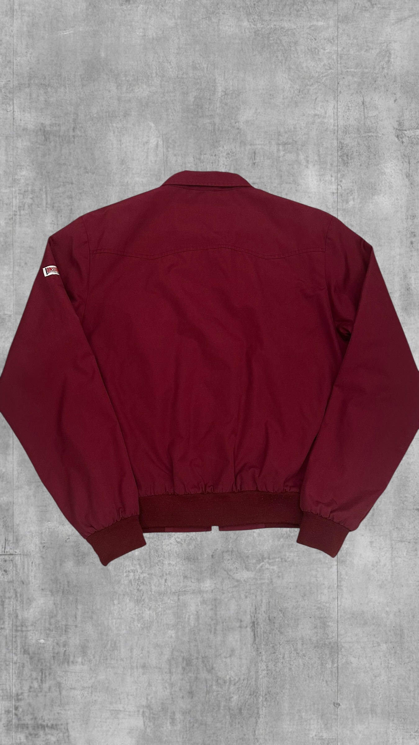 Lonsdale London Harrington Jacke Bordeaux Rot M