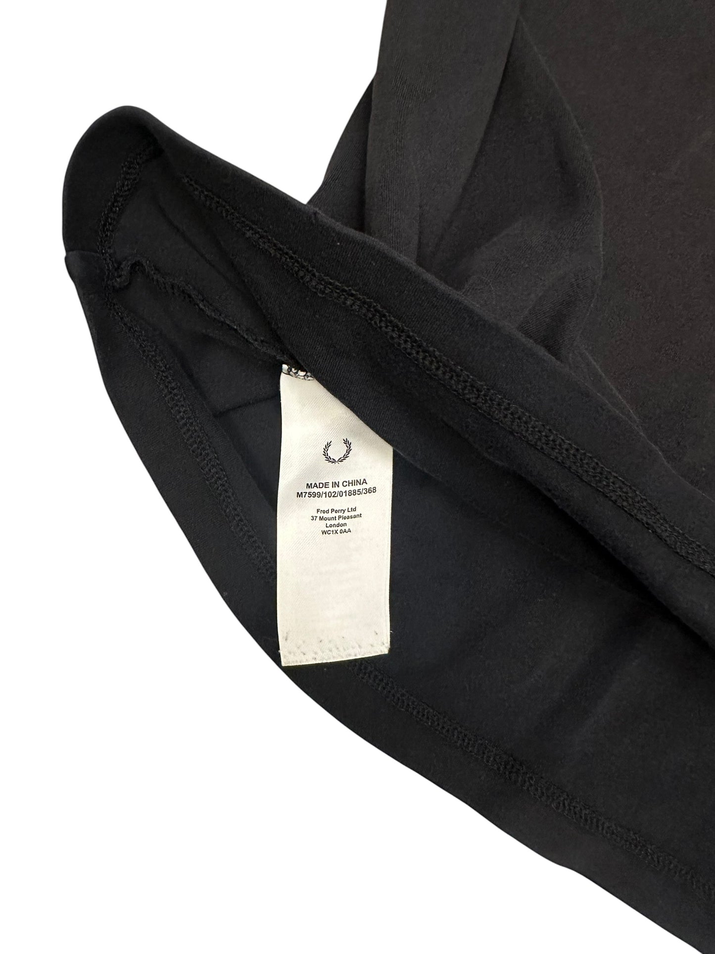 Fred Perry T shirt Tee Schwarz Weiß M