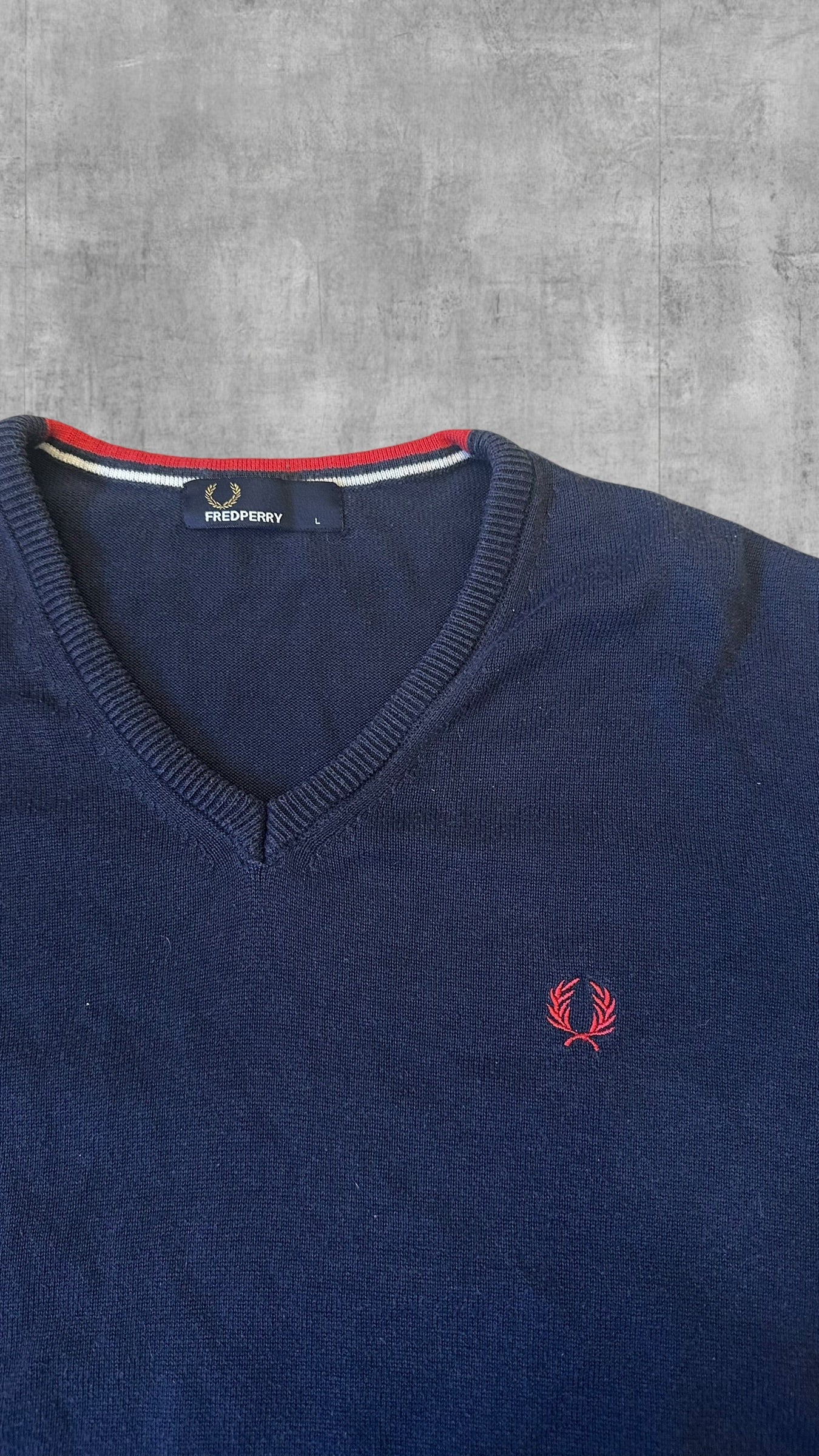 Fred Perry Sweatshirt Navy Blau L