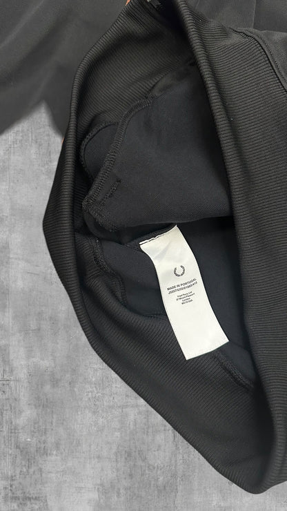 Fred Perry Trainingsjacke Taped Schwarz Rostbraun M