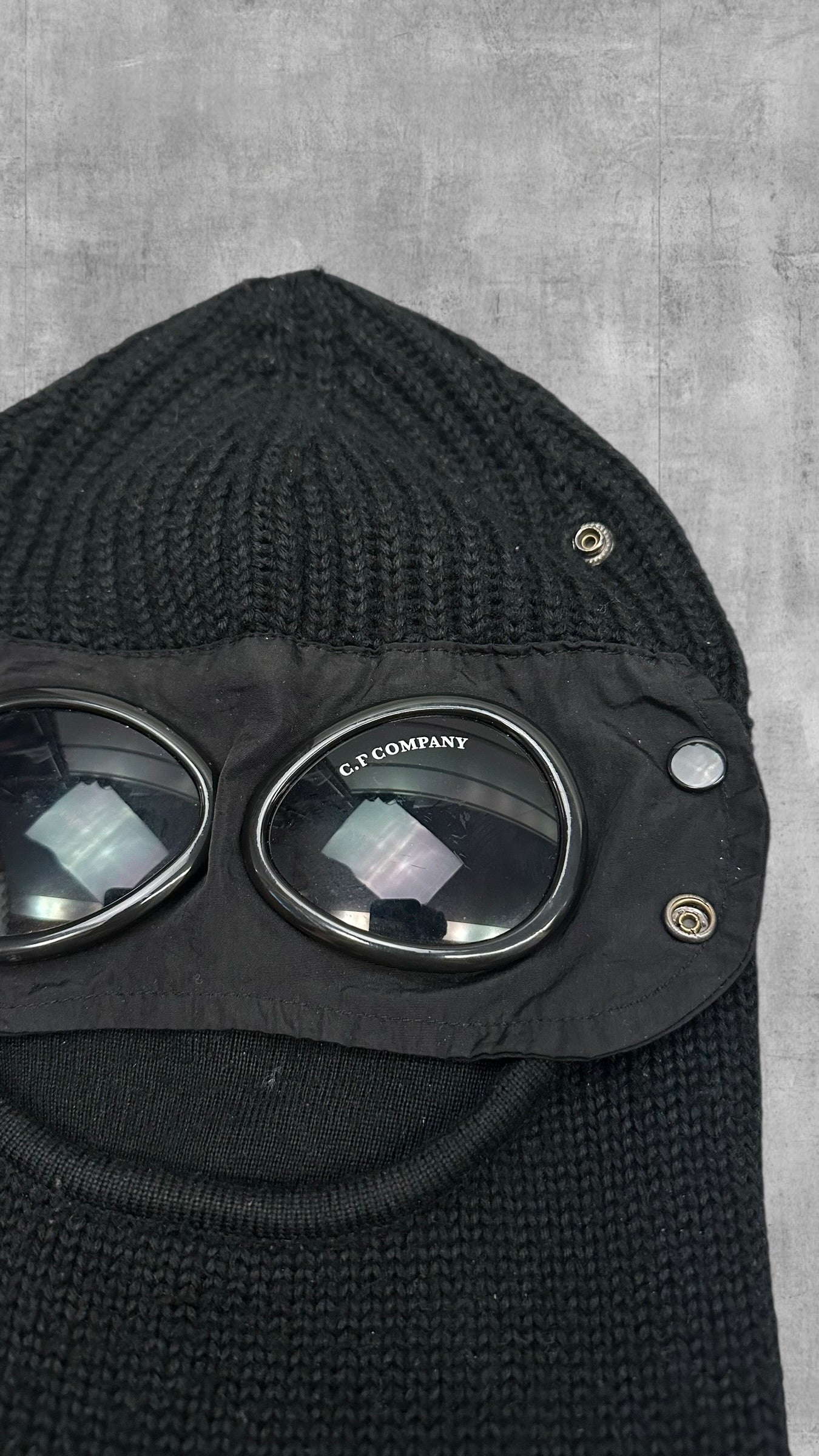 C.P. Company Balaklava Mütze Schwarz