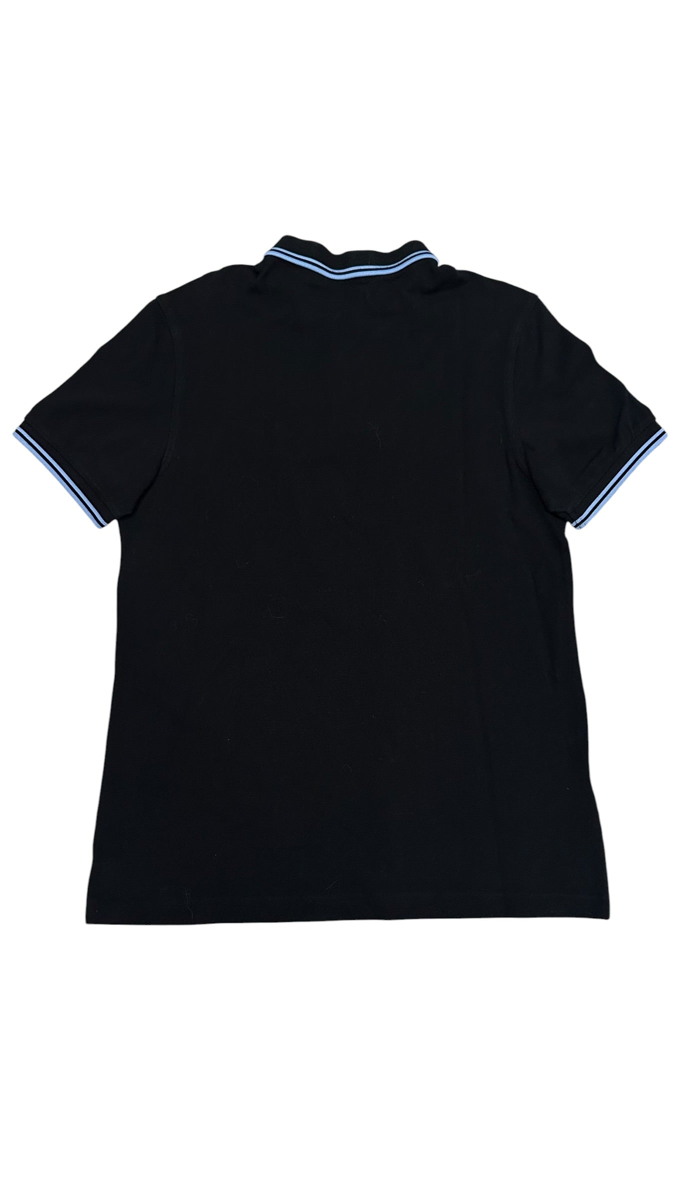 Fred Perry Polo Shirt Schwarz Hellblau M