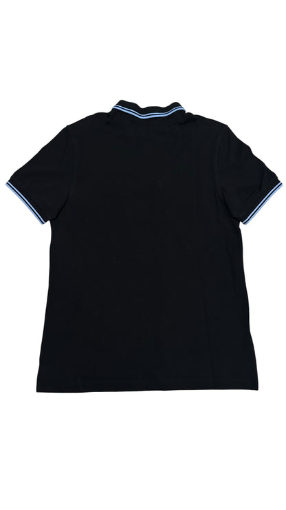 Fred Perry Polo Shirt Schwarz Hellblau M
