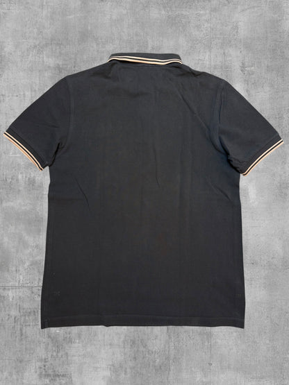 Fred Perry Polo Shirt Grau Beige M