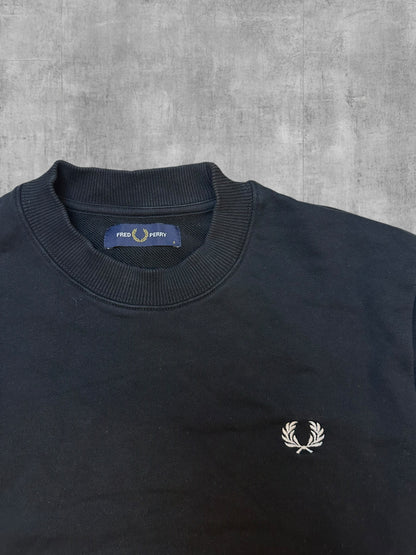 Fred Perry Sweatshirt Schwarz Weiß S