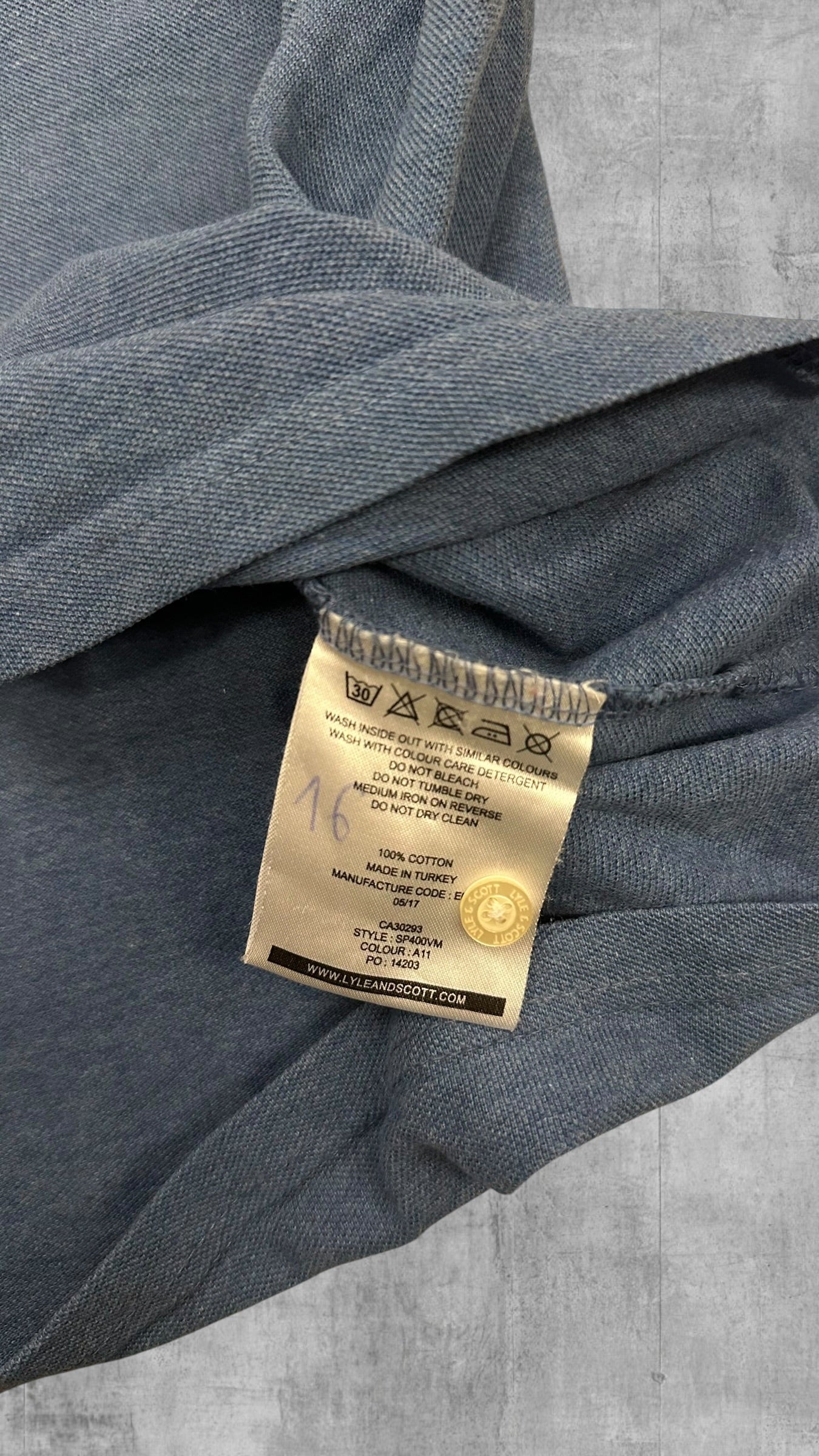 Lyle & Scott Polo Shirt Türkis L